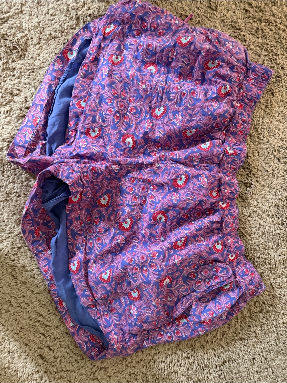 Vineyard Vines Purple Paisley Print Women’s Shorts